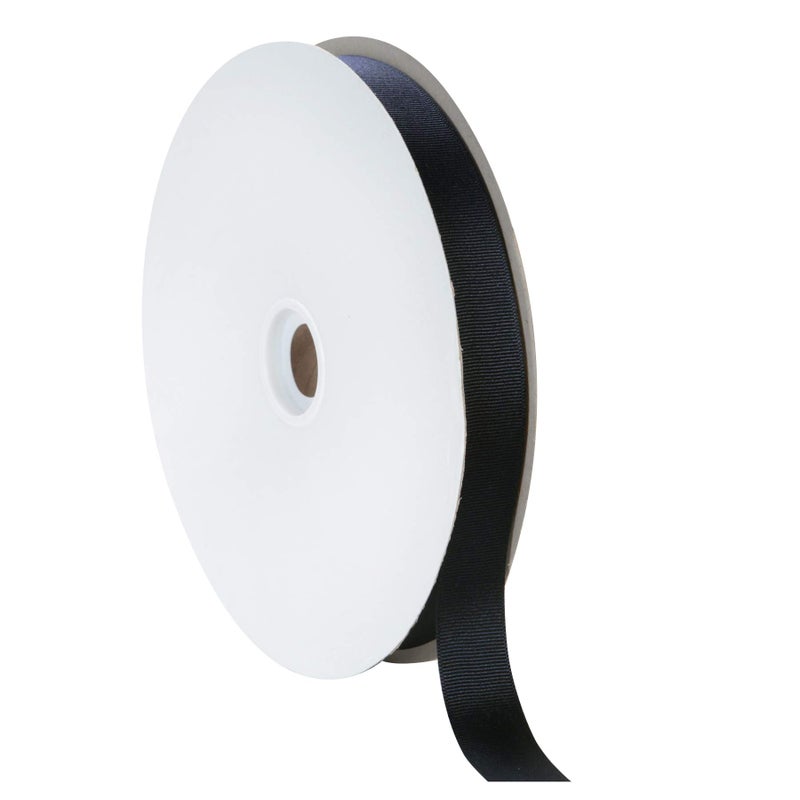 Berwick Offray 7/8" Grosgrain Ribbon, Black, 100 Yards - Image 1